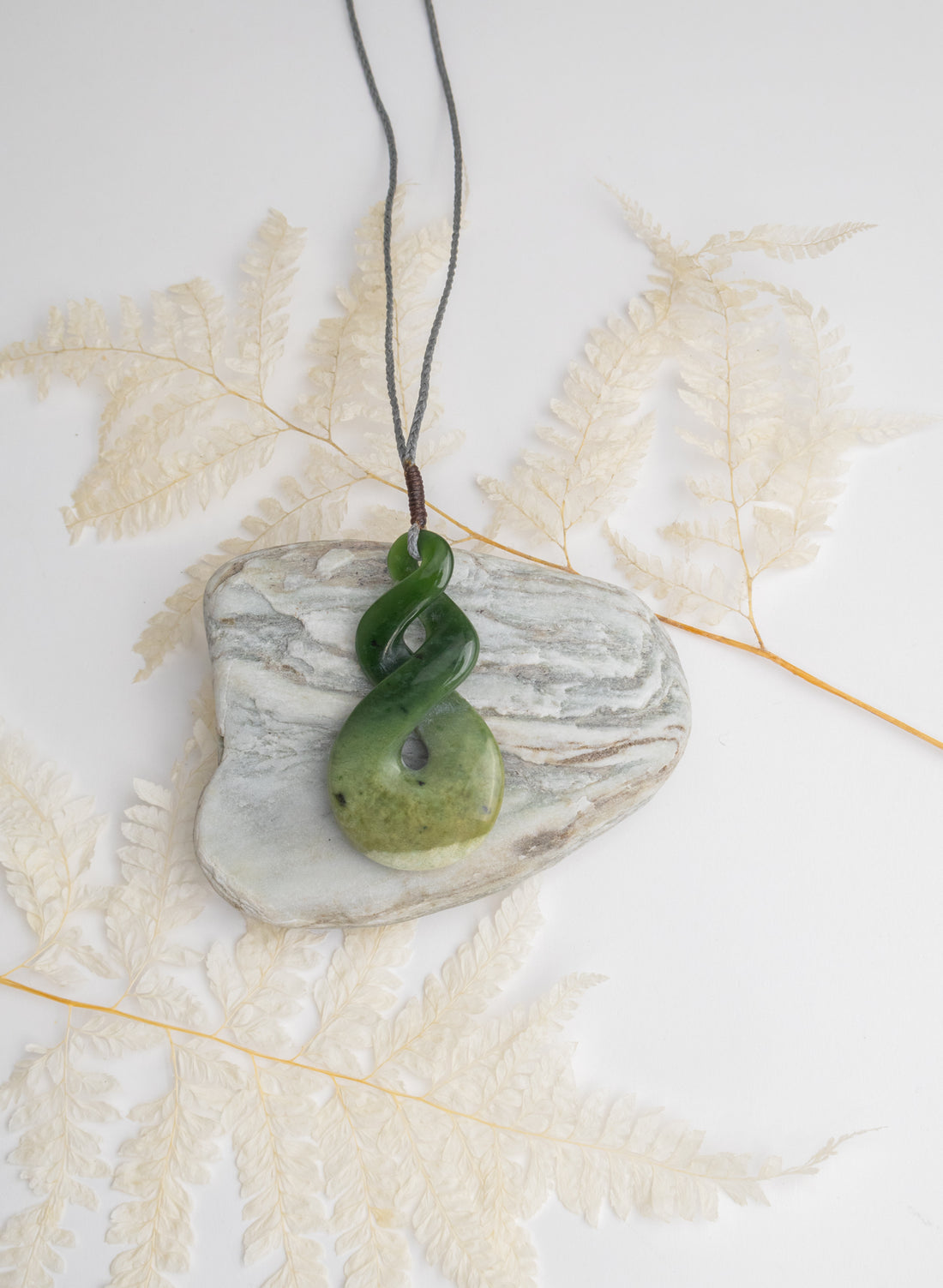 Large Pounamu Twist Pendant