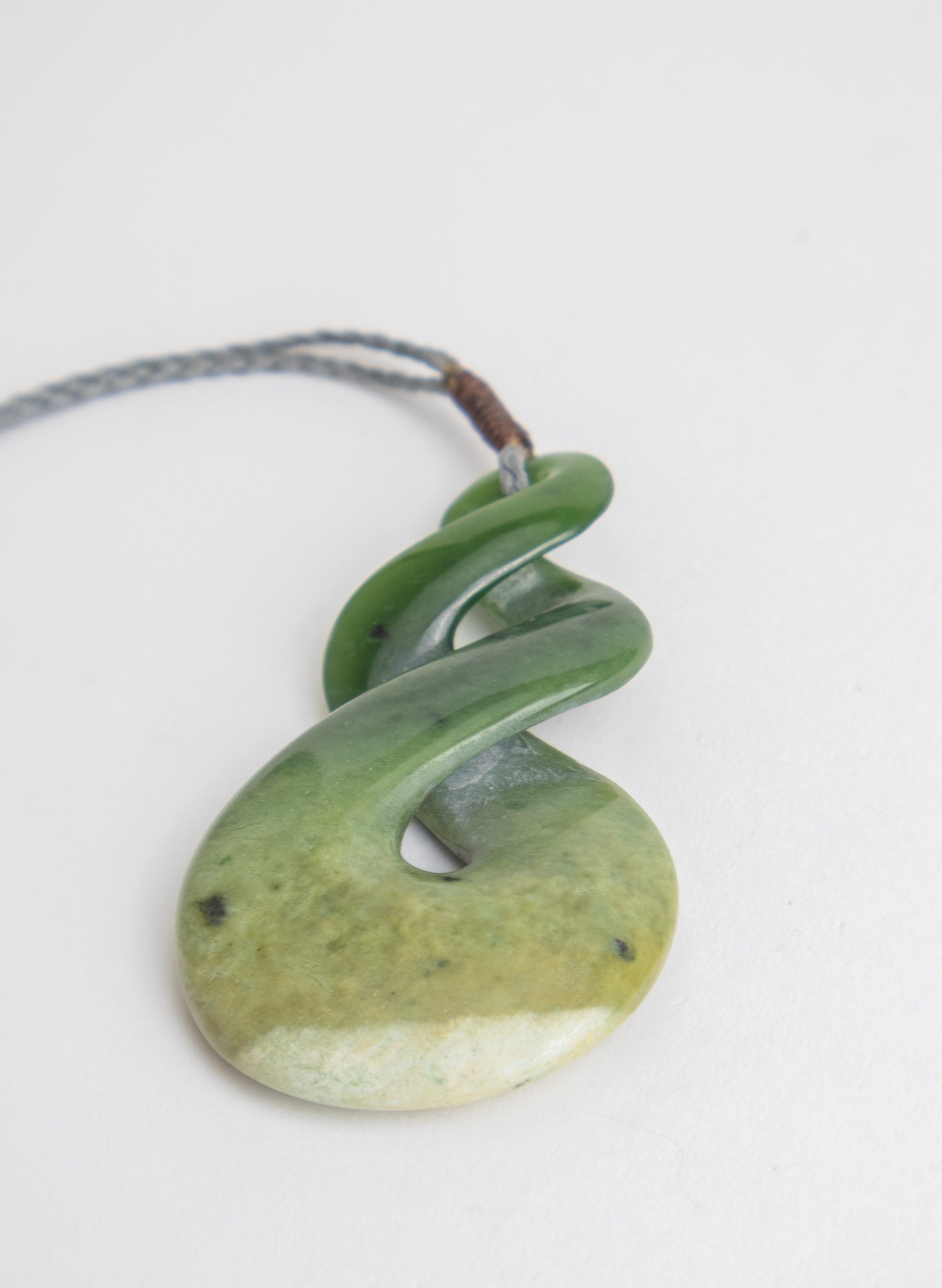 Large Pounamu Twist Pendant