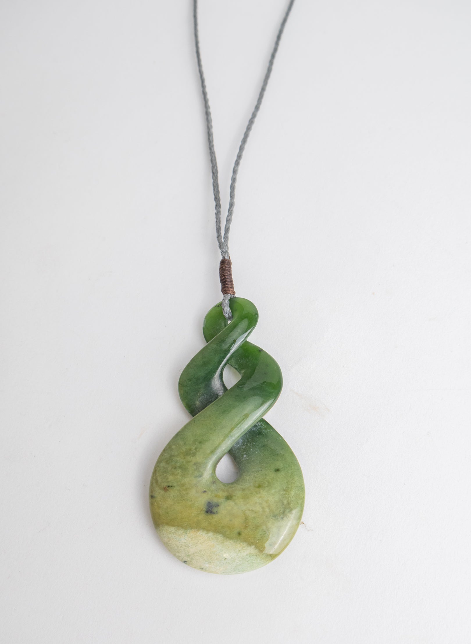 Large Pounamu Twist Pendant