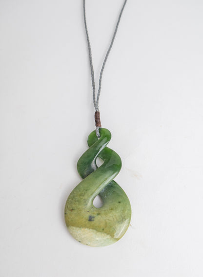 Large Pounamu Twist Pendant