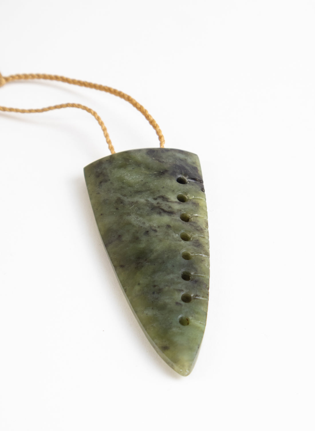 Carved Pounamu Niho