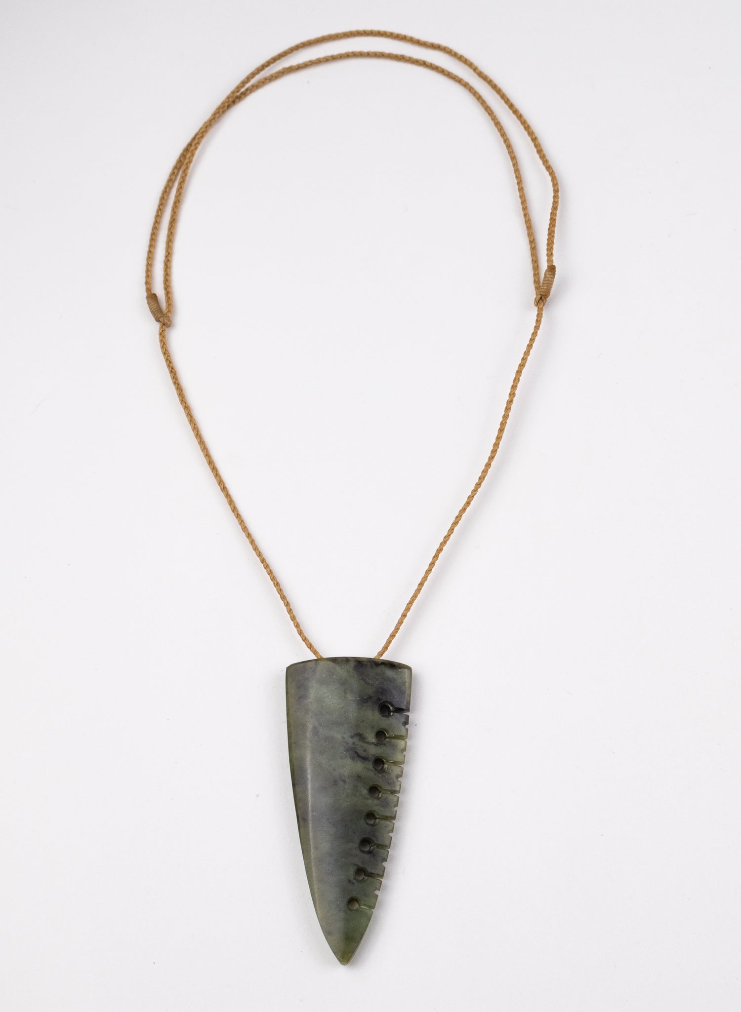 Carved Pounamu Niho