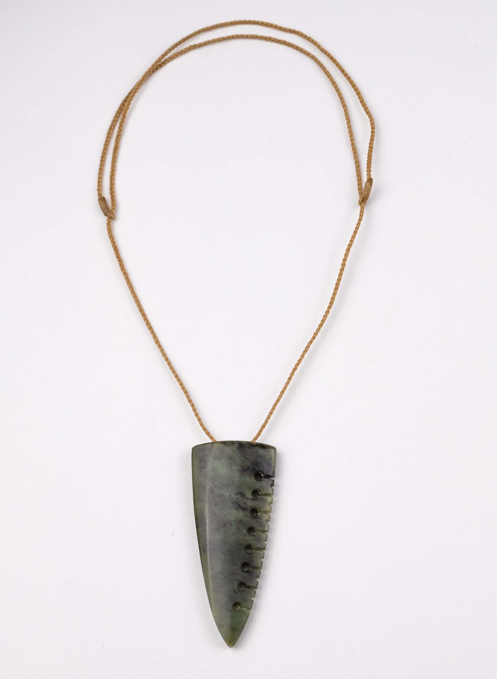 Carved Pounamu Niho