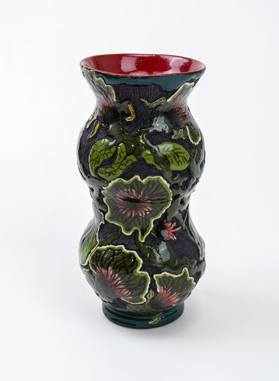 Thistles and Crab Apples Vase