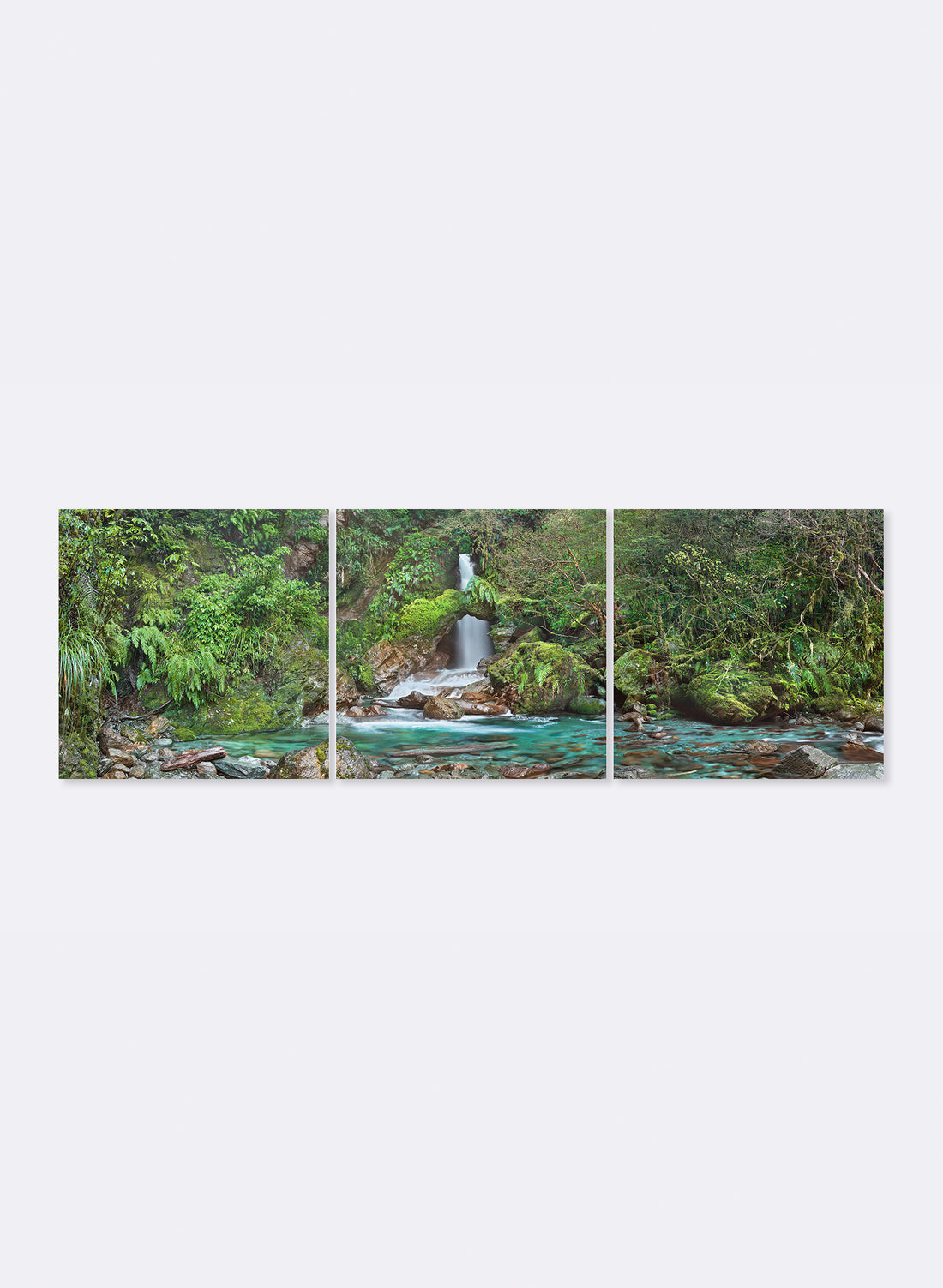 Emerald Eden - Stretched Canvas Triptych