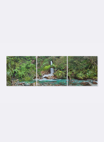 Emerald Eden - Stretched Canvas Triptych