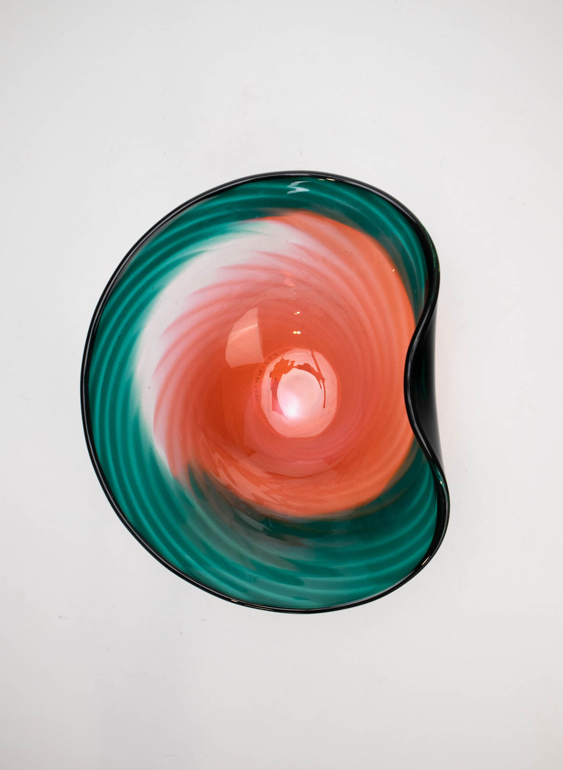Feather Bowl - Emerald Meets Pinks