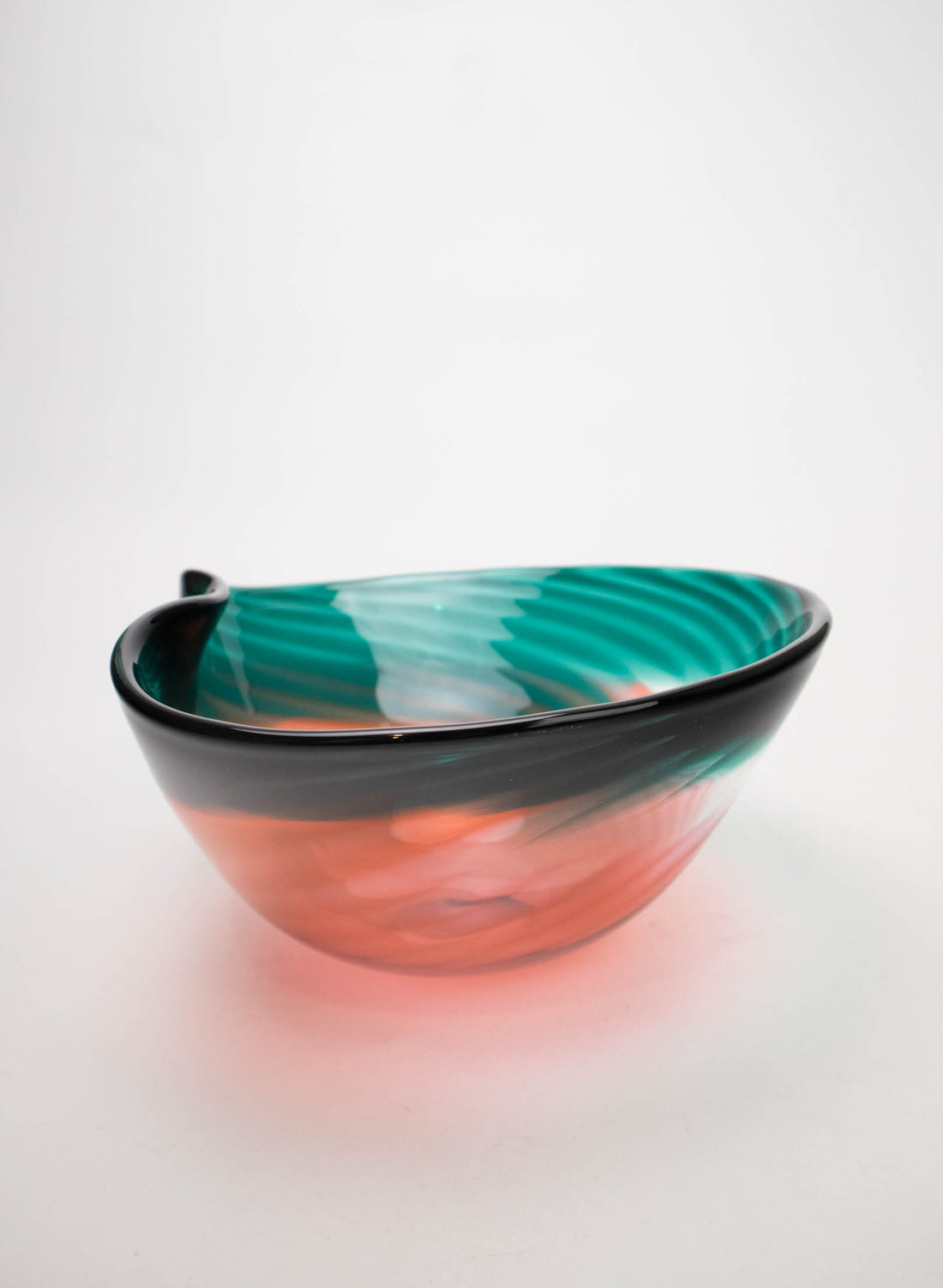 Feather Bowl - Emerald Meets Pinks