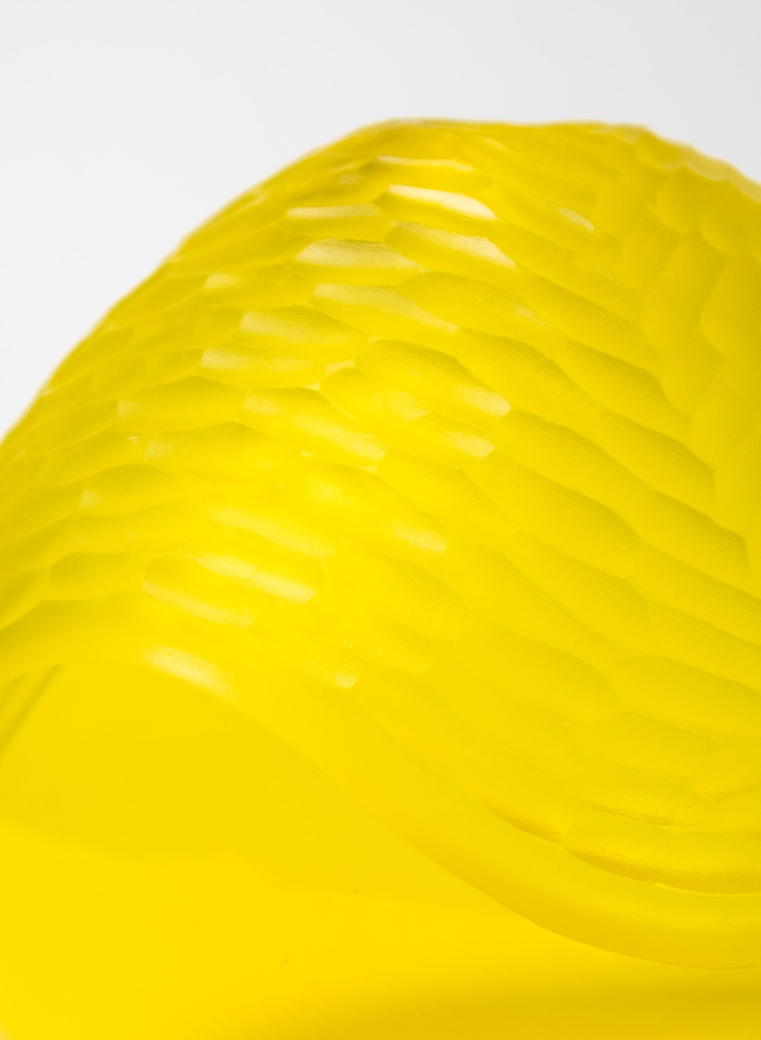 Yellow Carved Vessel