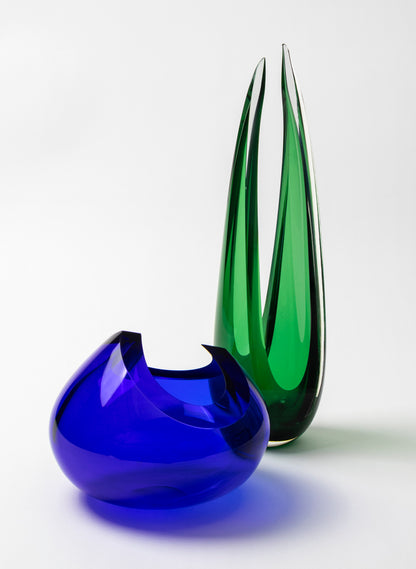 Cobalt Blue Cut Bowl