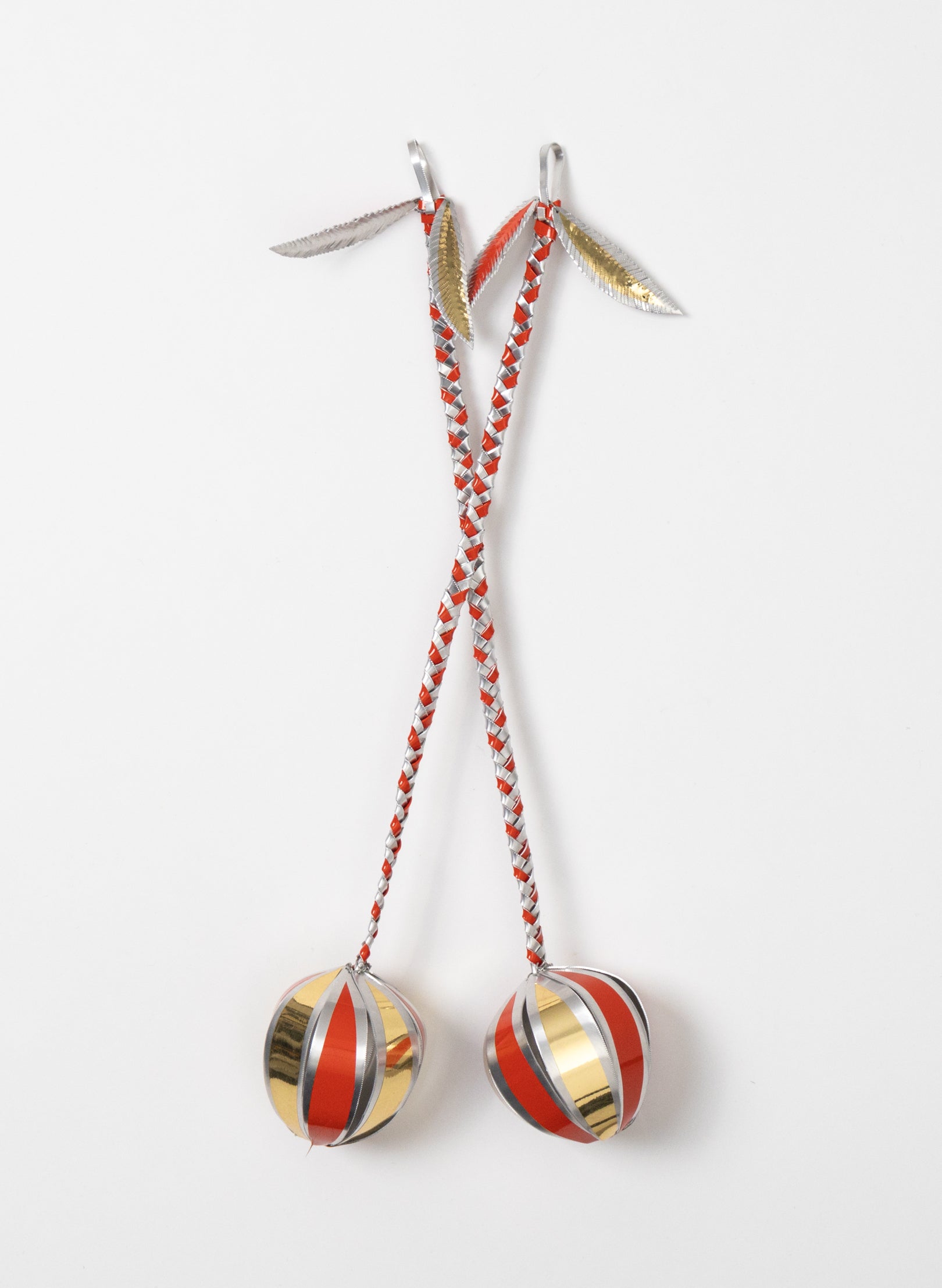 Aluminium, Red &amp; Gold Poi