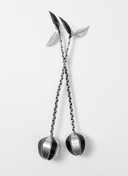 Aluminium &amp; Black Poi