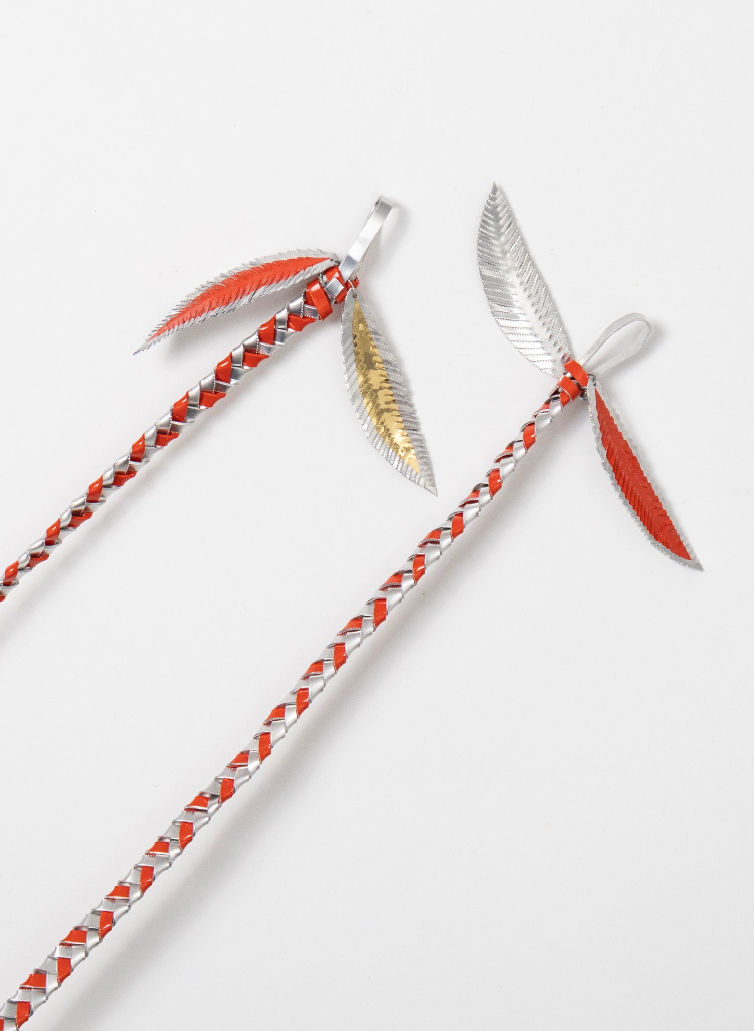 Aluminium, Red &amp; Gold Poi