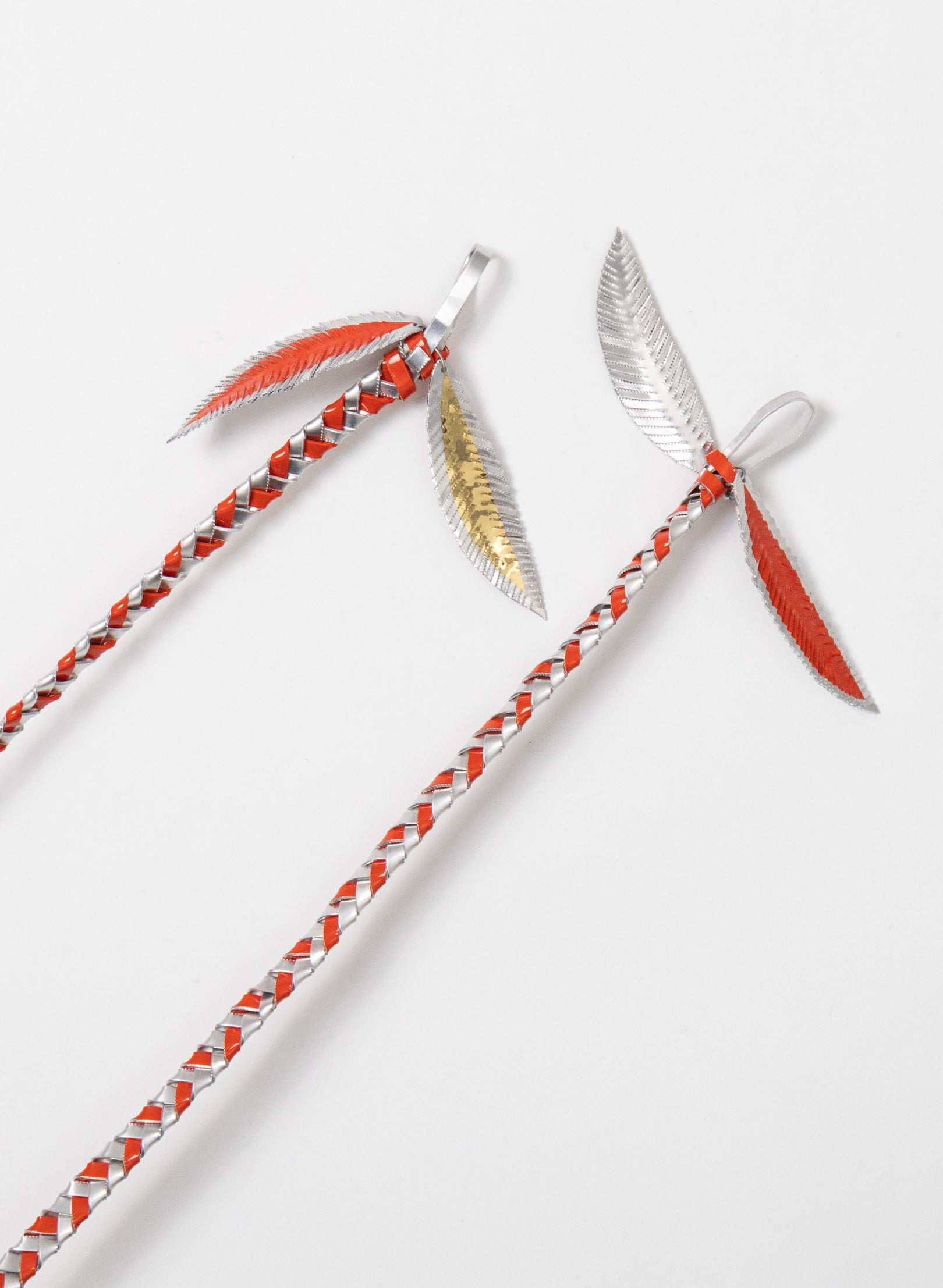 Aluminium, Red &amp; Gold Poi