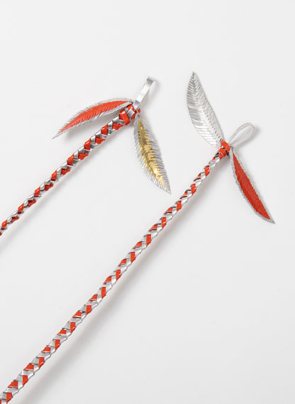 Aluminium, Red &amp; Gold Poi