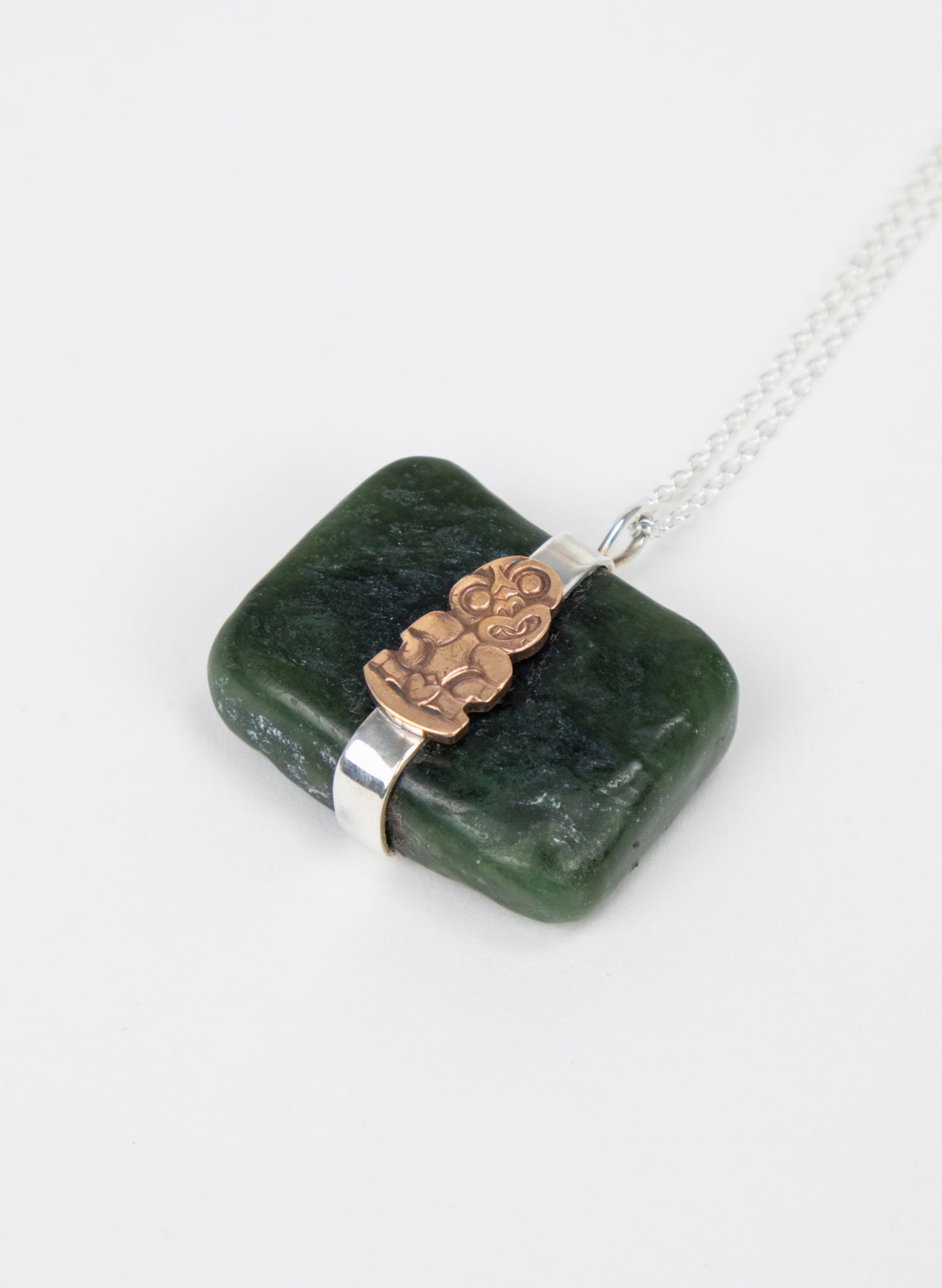 Down to Earth Tiki Pendant Necklace