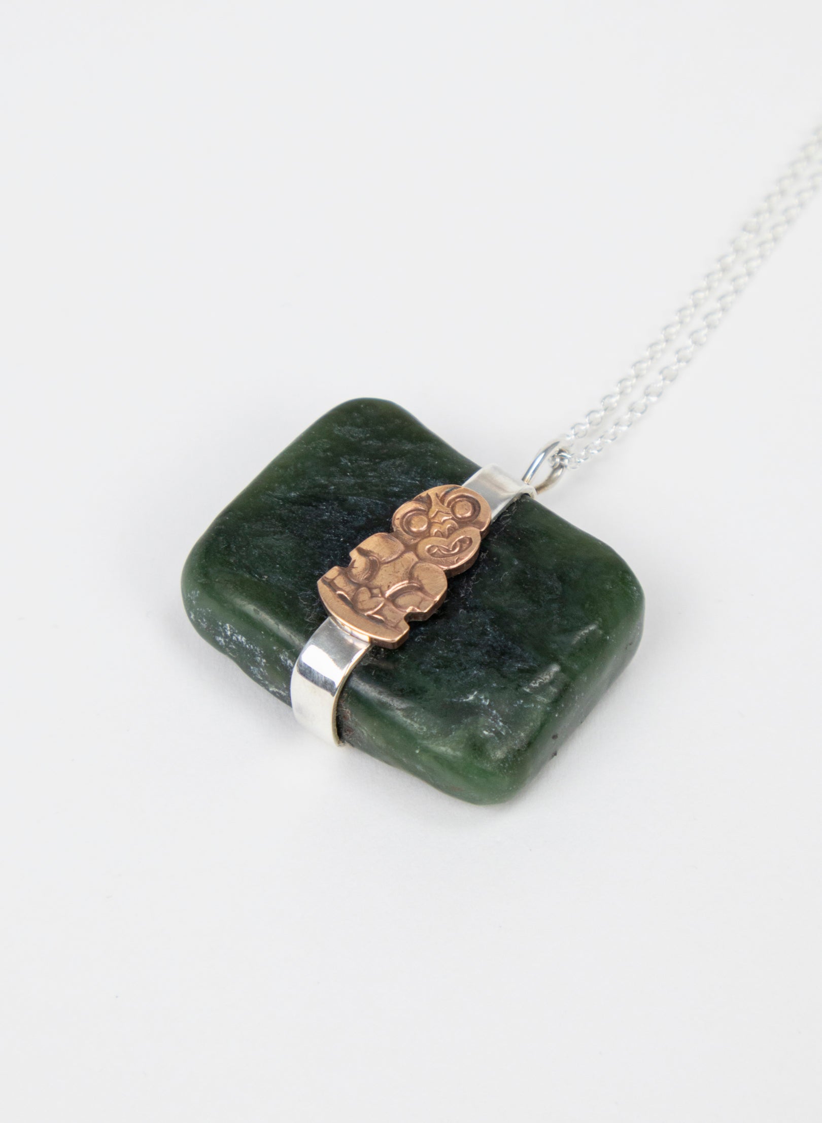 Down to Earth Tiki Pendant Necklace