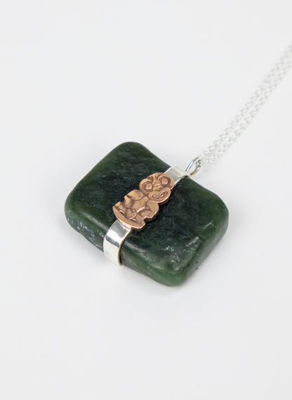 Down to Earth Tiki Pendant Necklace