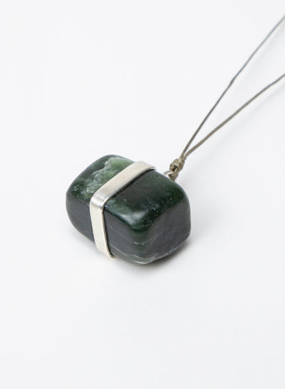 Down to Earth Cube Pendant Necklace