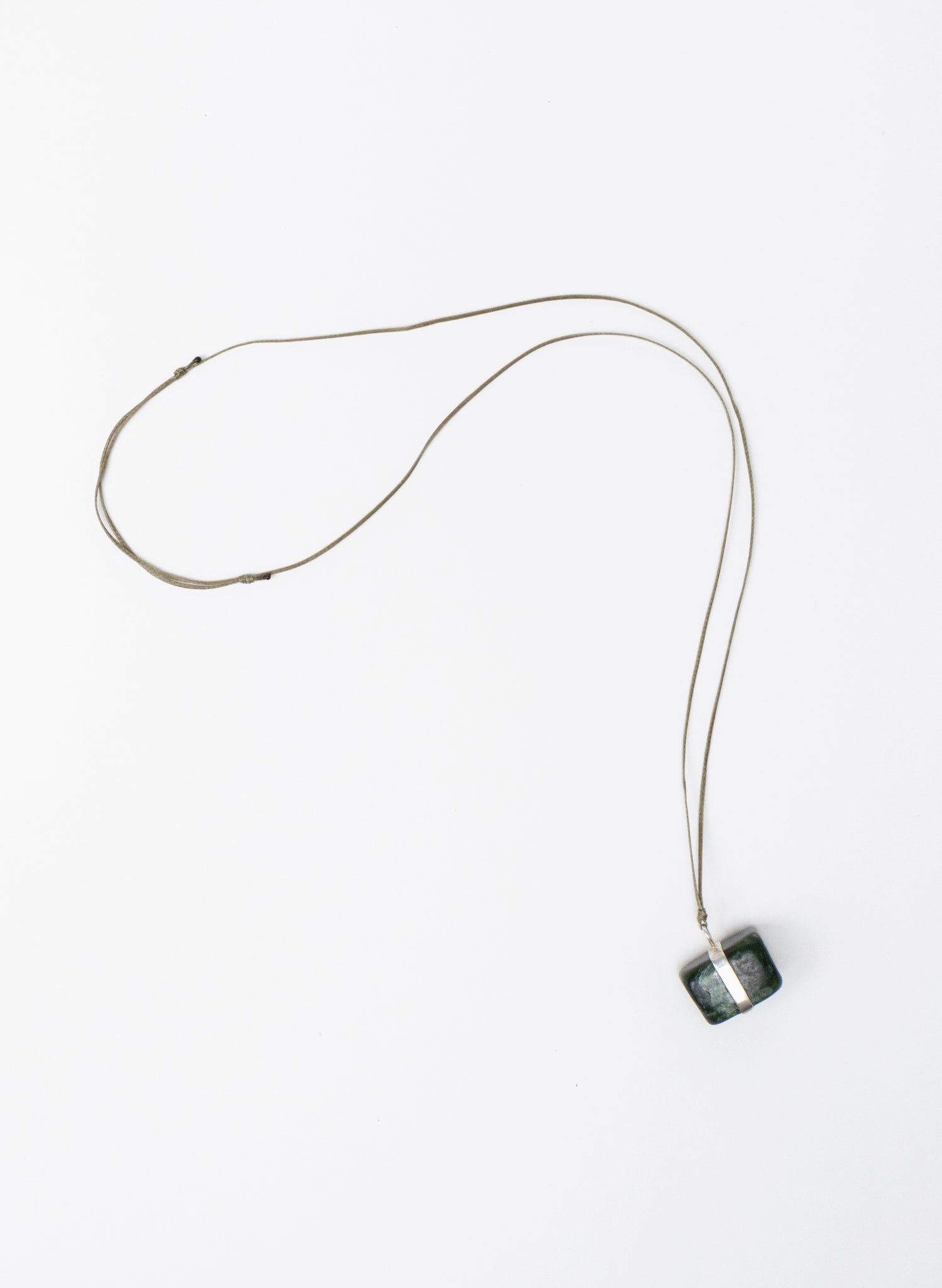 Down to Earth Cube Pendant Necklace