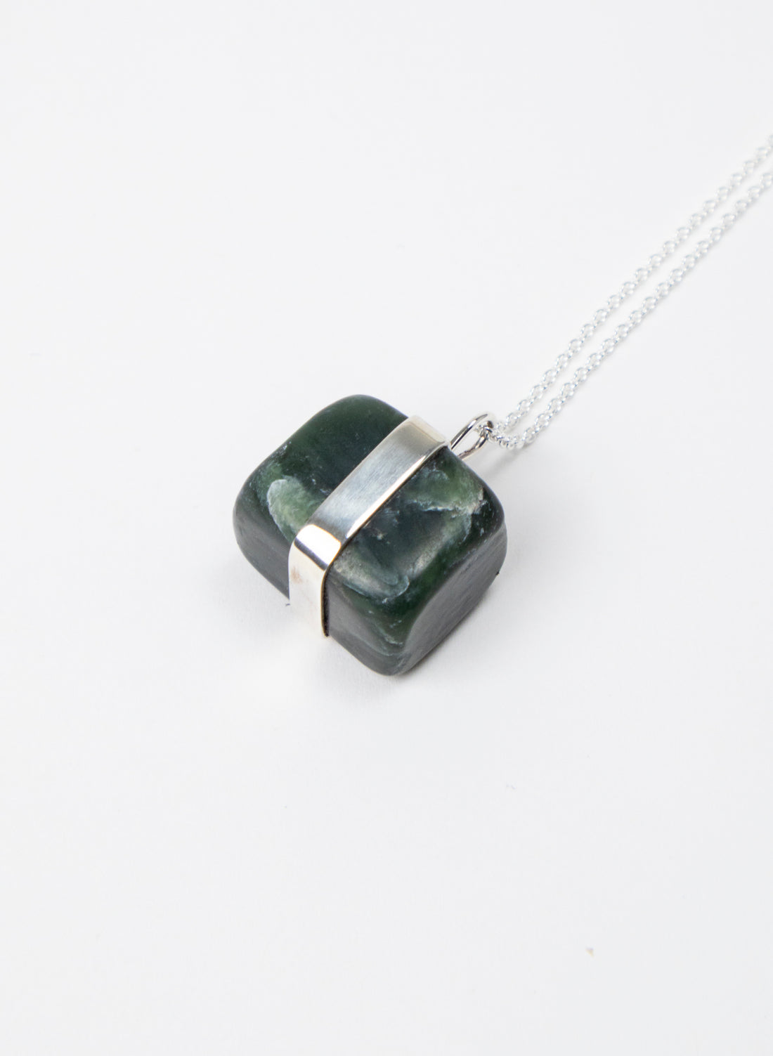 Down to Earth Cube Pendant Necklace