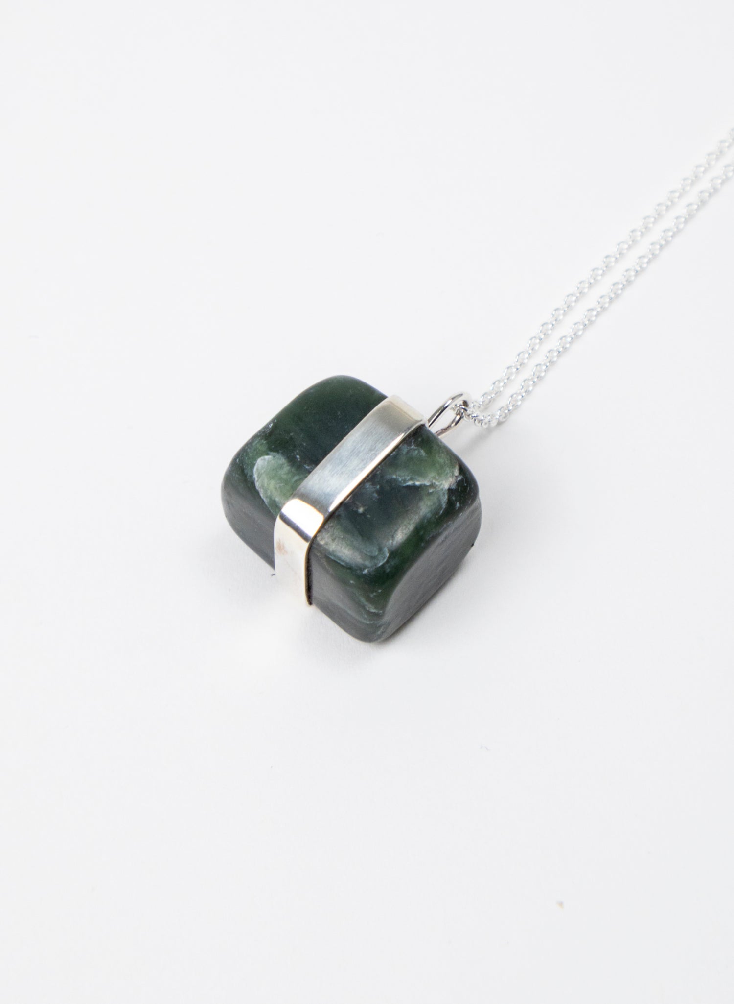 Down to Earth Cube Pendant Necklace