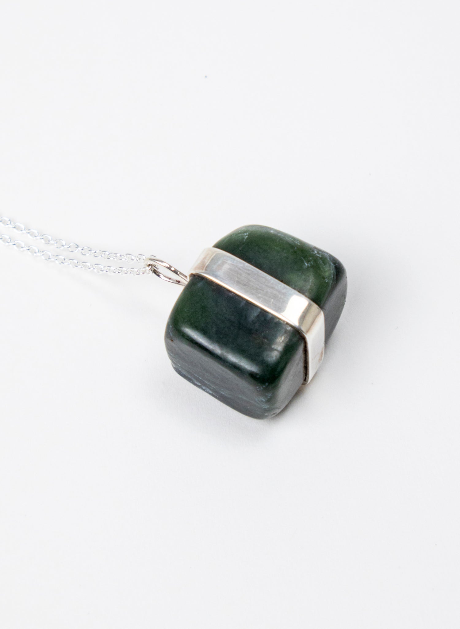 Down to Earth Cube Pendant Necklace