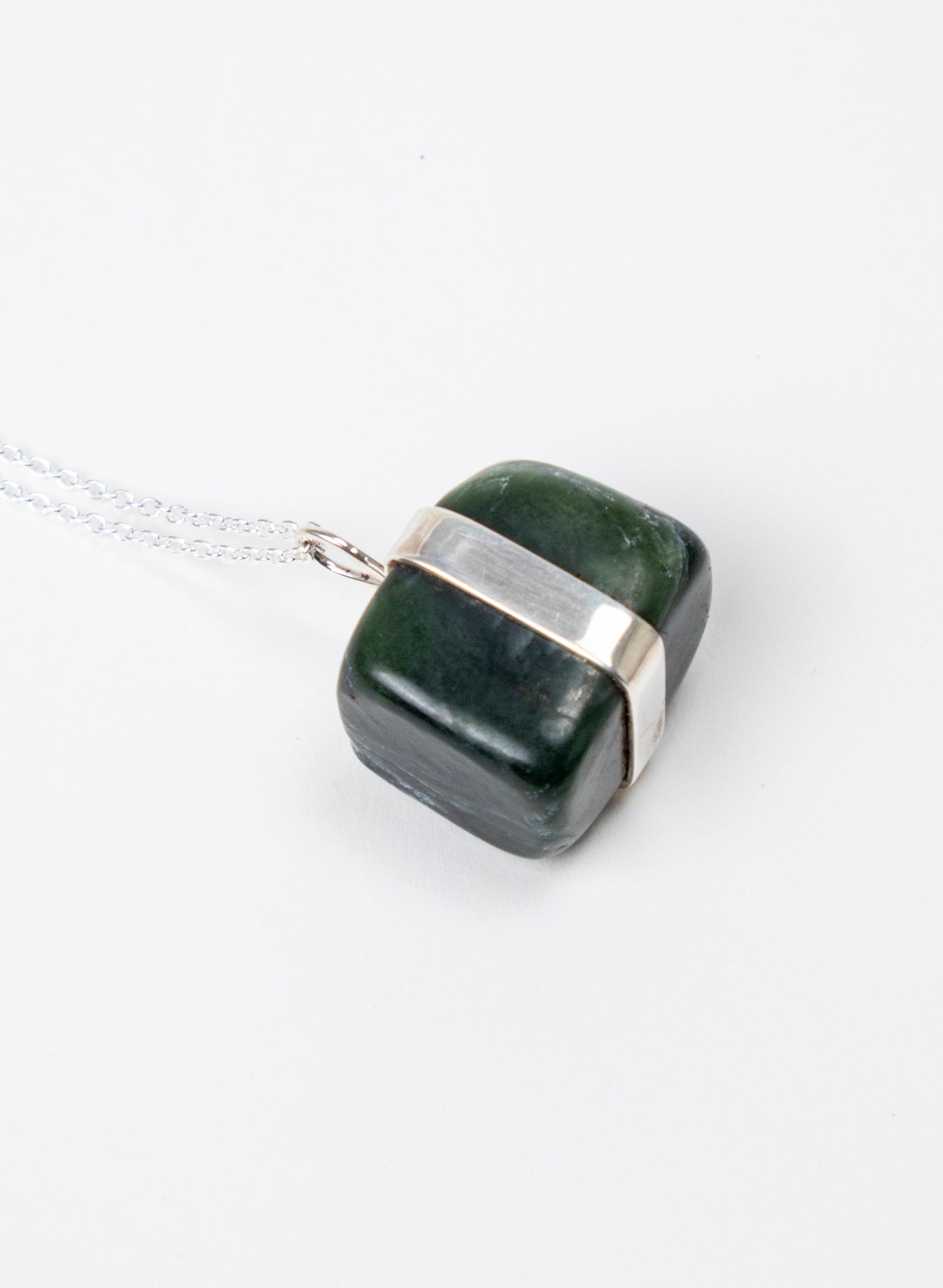 Down to Earth Cube Pendant Necklace