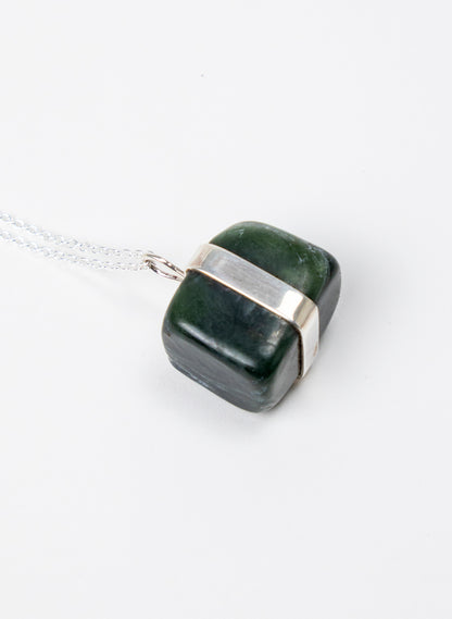 Down to Earth Cube Pendant Necklace