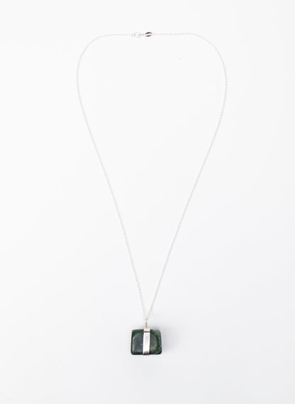 Down to Earth Cube Pendant Necklace