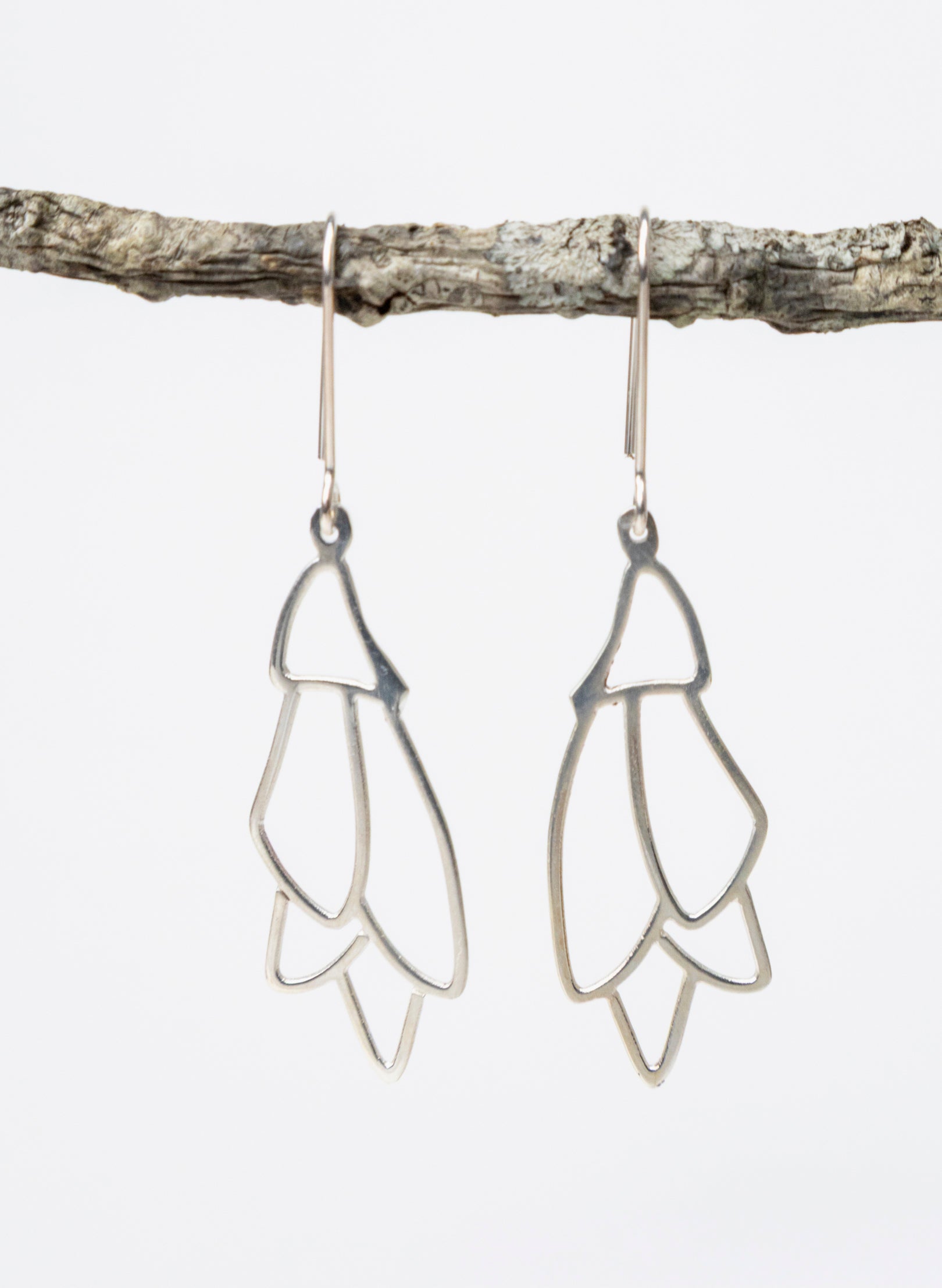 Kōwhai Earrings Long Hooks