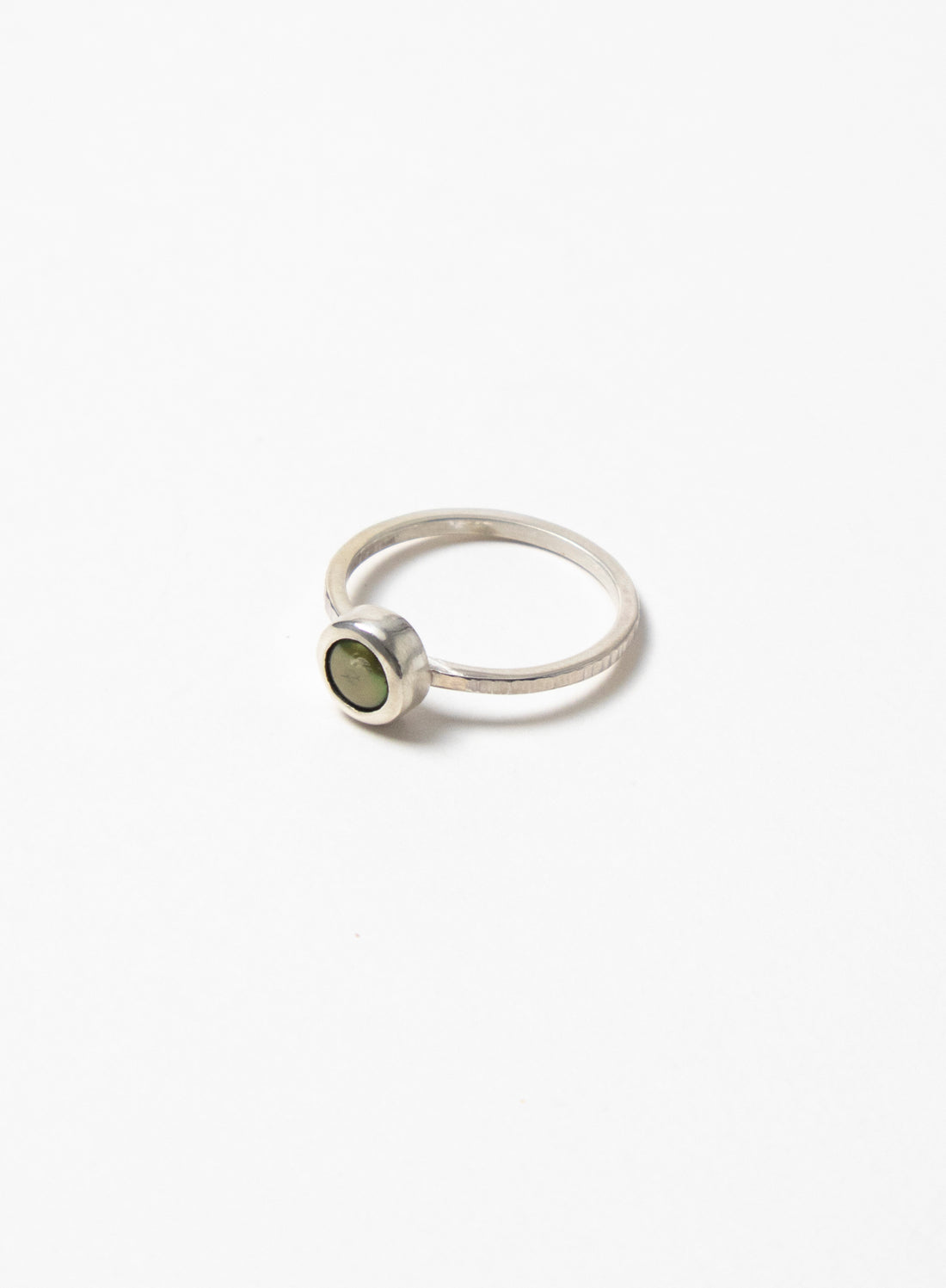 Sterling Silver Green Pearl Ring