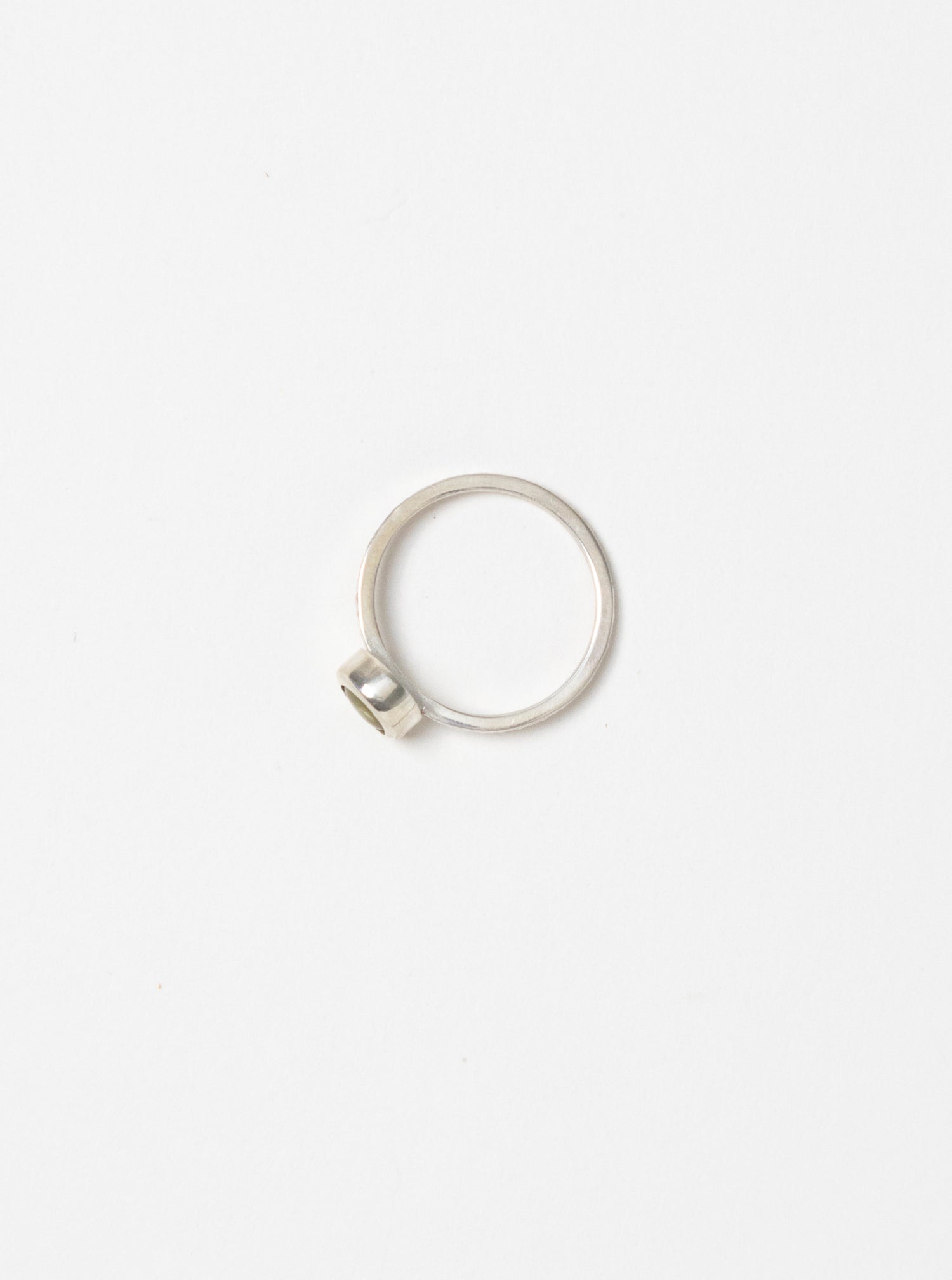 Sterling Silver Green Pearl Ring