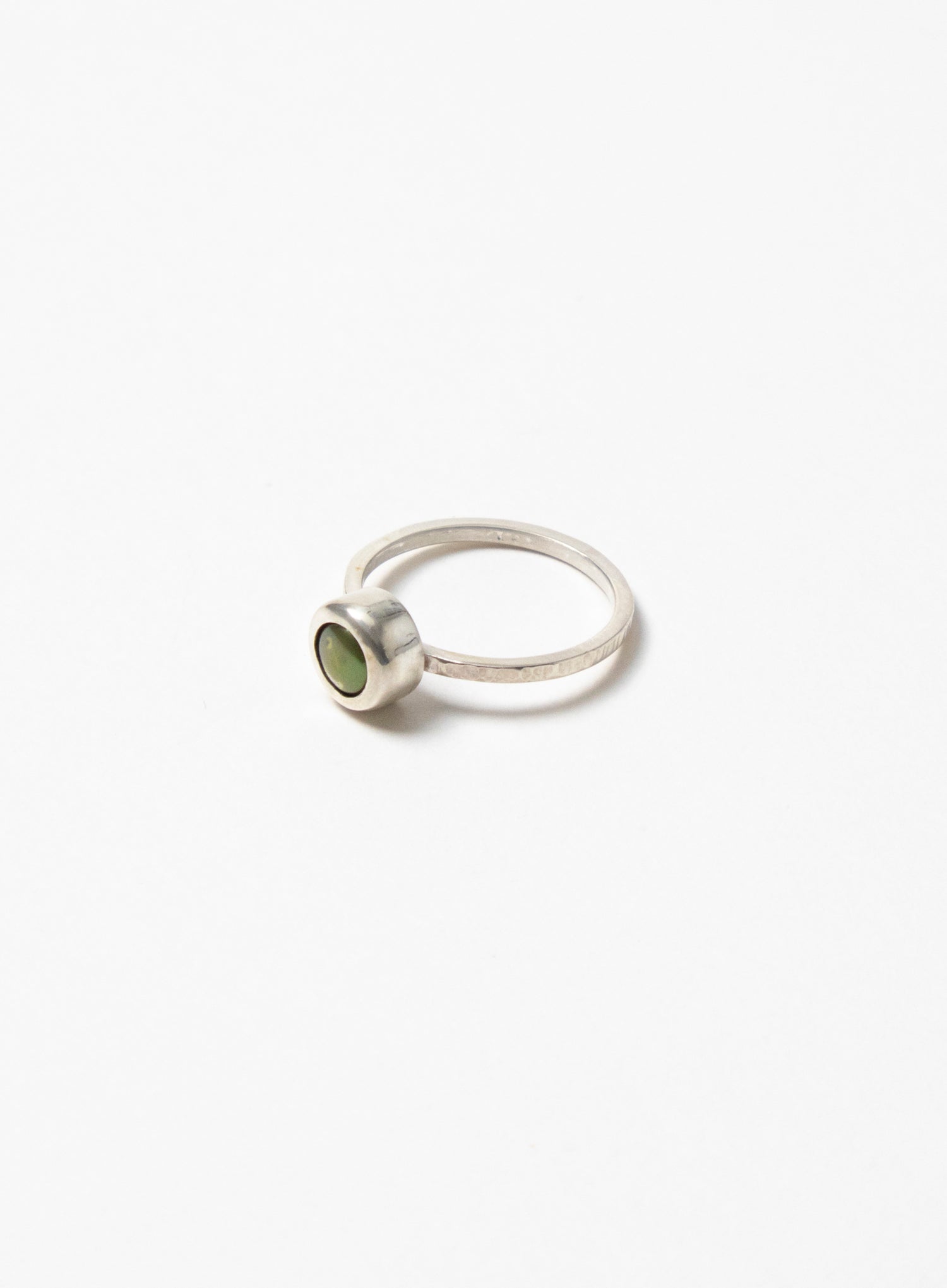 Sterling Silver Green Pearl Ring