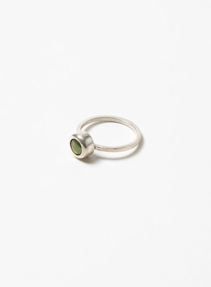 Sterling Silver Green Pearl Ring
