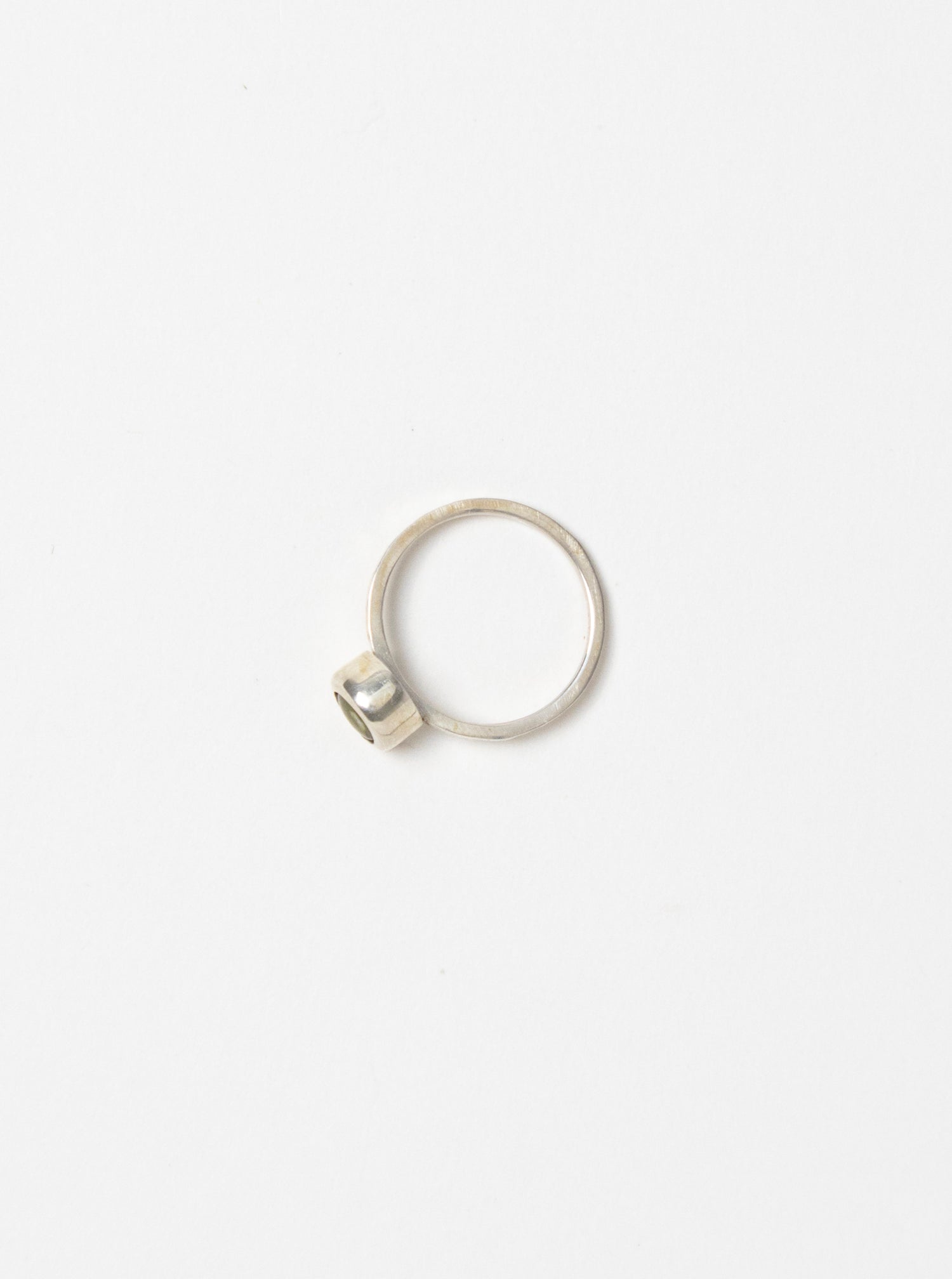 Sterling Silver Green Pearl Ring