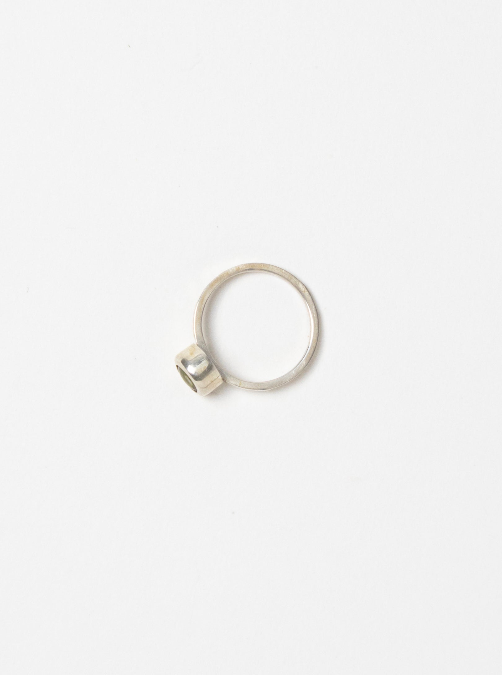 Sterling Silver Green Pearl Ring