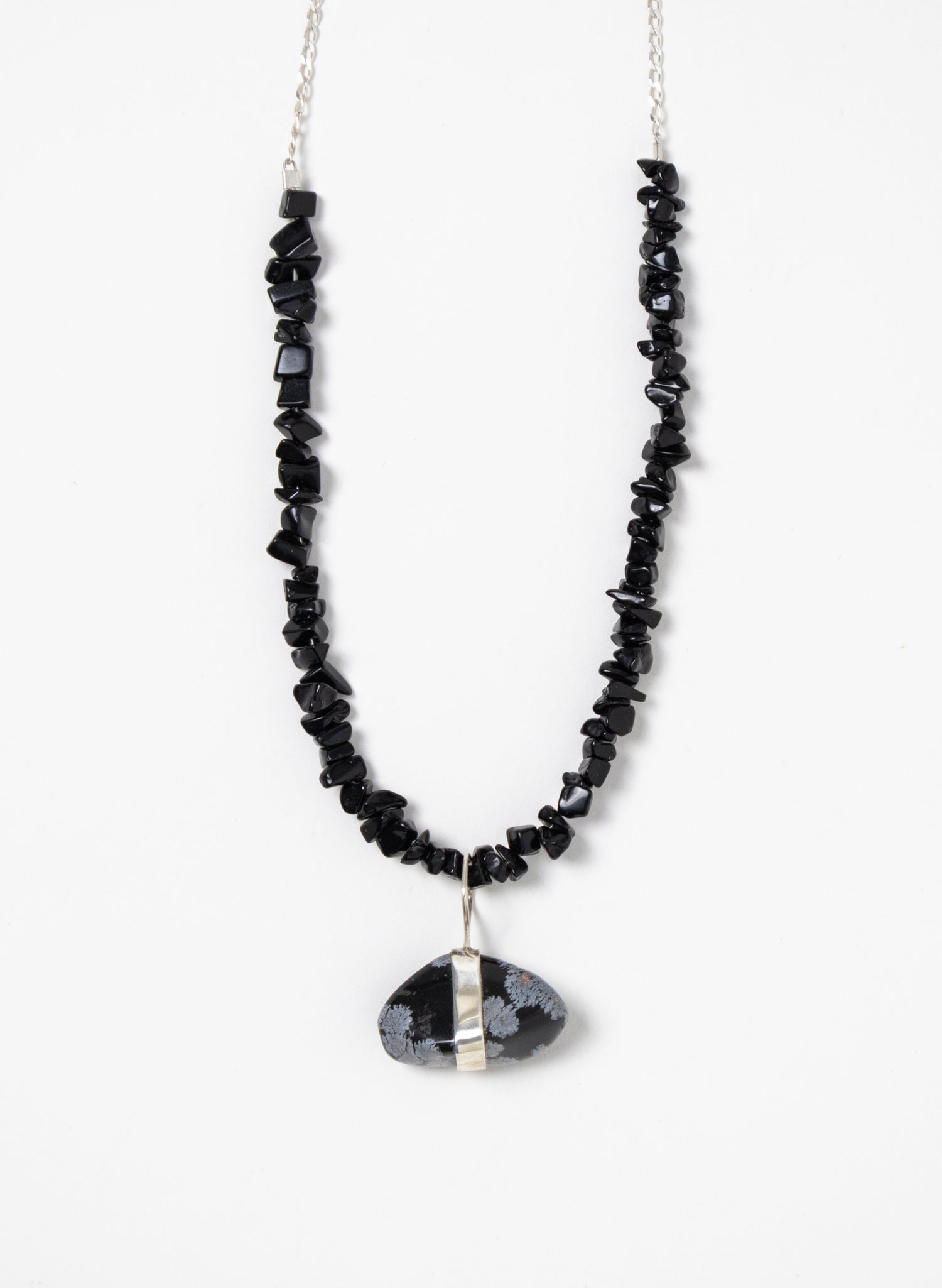 Obsidian Stone Necklace