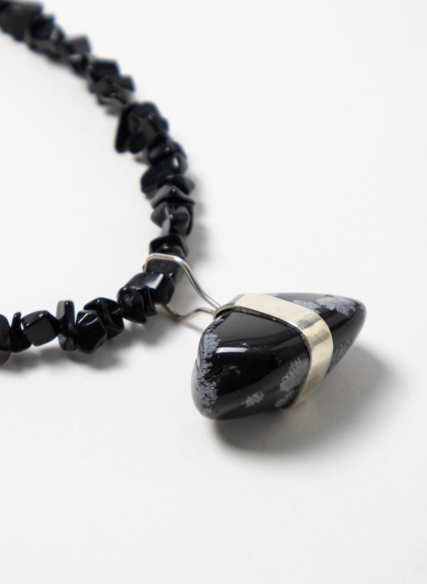 Obsidian Stone Necklace