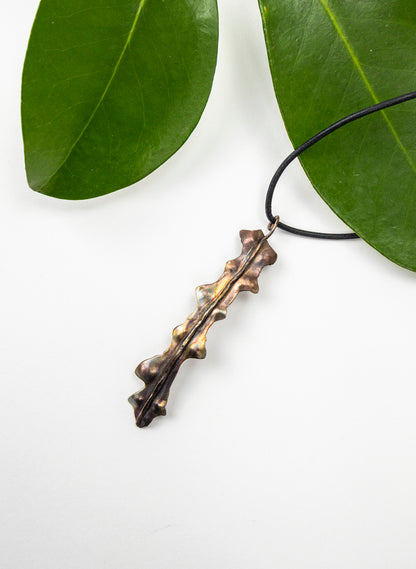 Horoeka Leaf Pendant - Copper