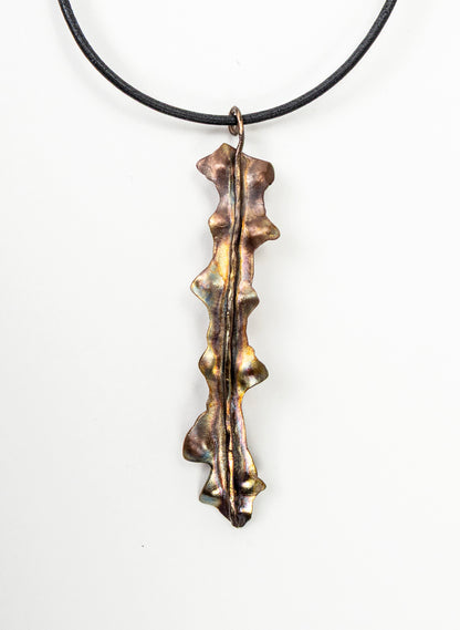 Horoeka Leaf Pendant - Copper