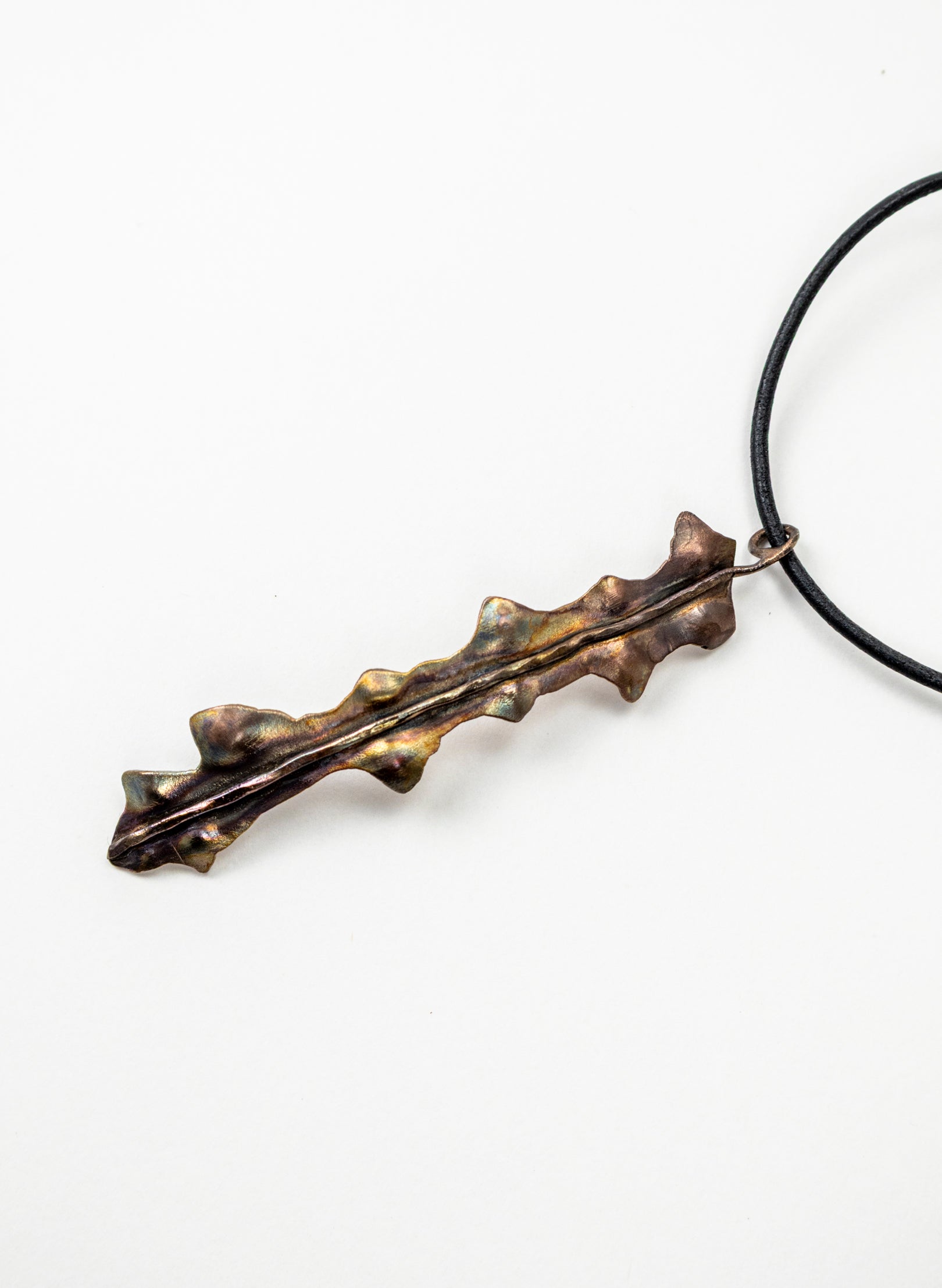 Horoeka Leaf Pendant - Copper