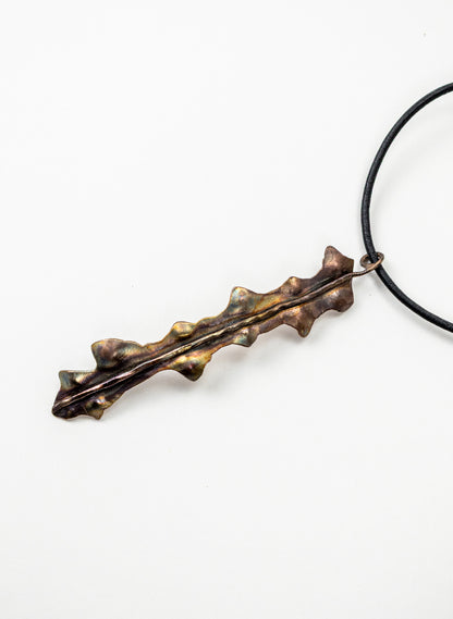 Horoeka Leaf Pendant - Copper