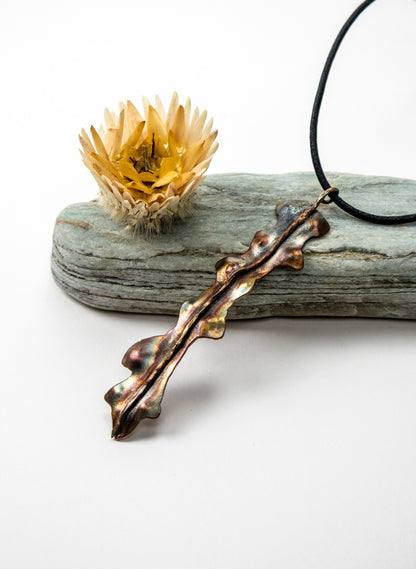 Horoeka Leaf Pendant - Copper