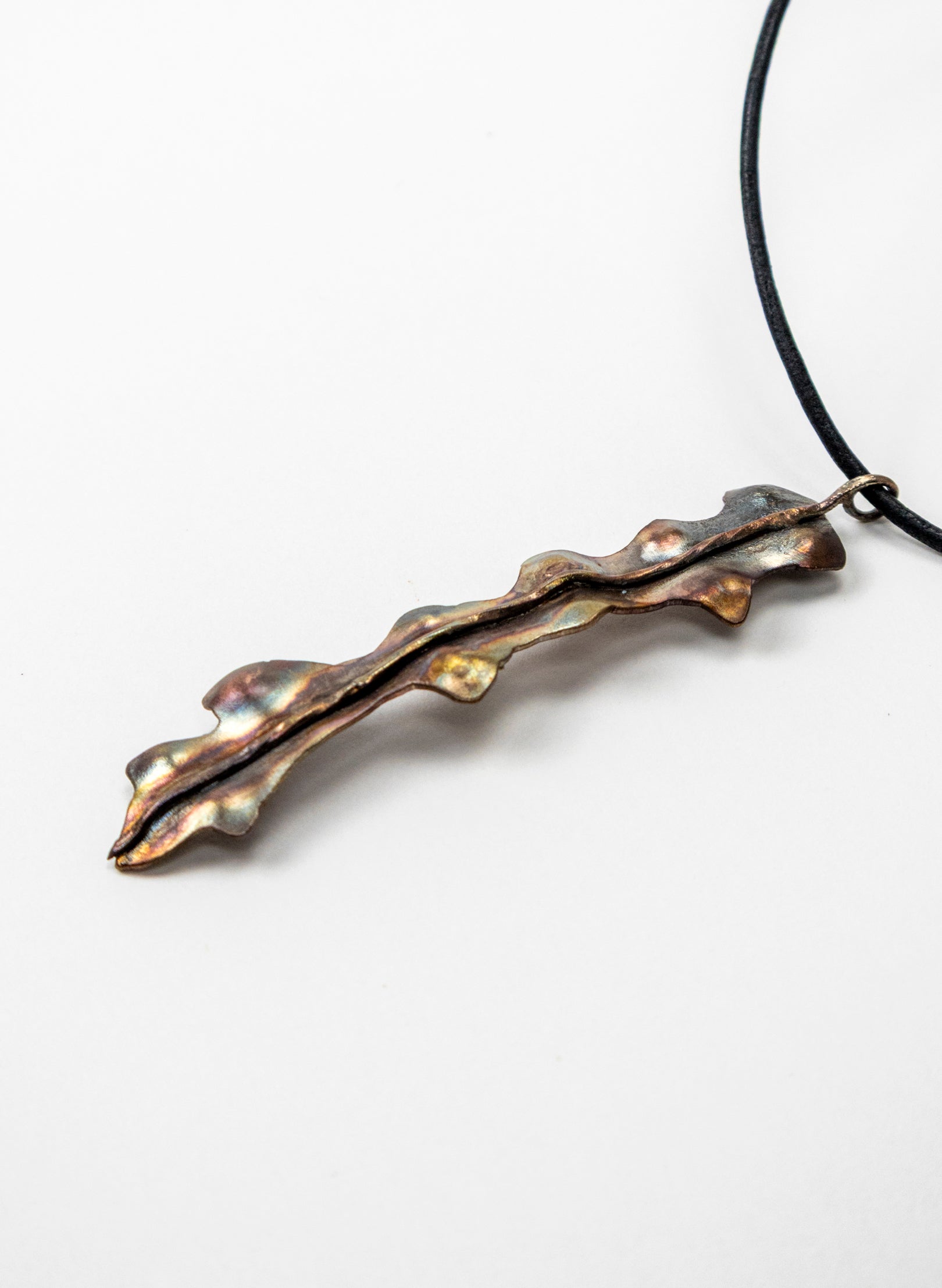 Horoeka Leaf Pendant - Copper
