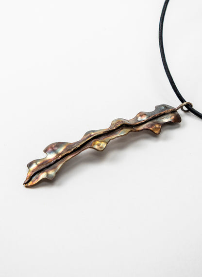 Horoeka Leaf Pendant - Copper