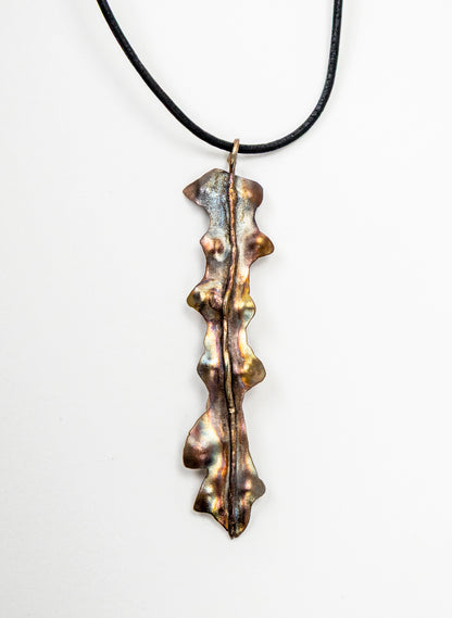 Horoeka Leaf Pendant - Copper