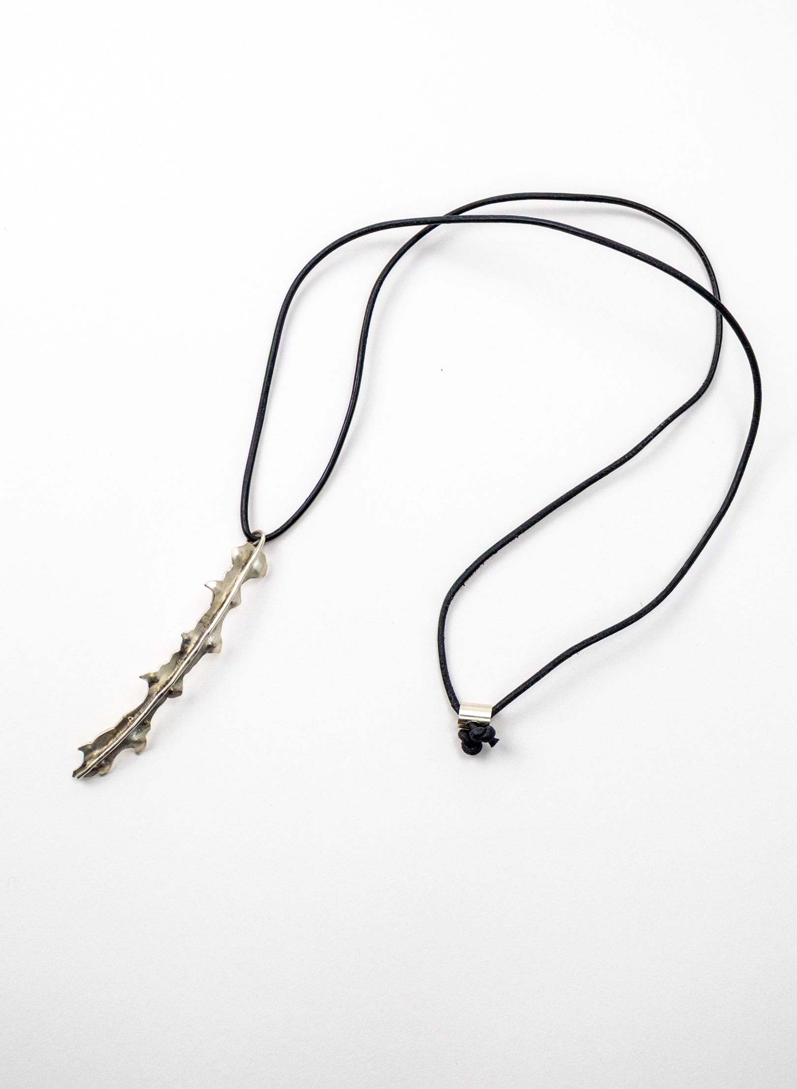 Horoeka Leaf Pendant - Silver