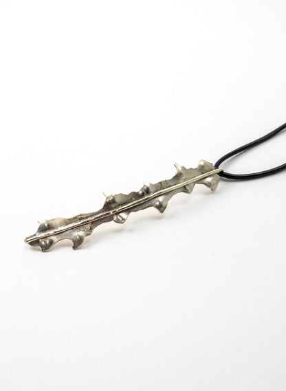 Horoeka Leaf Pendant - Silver