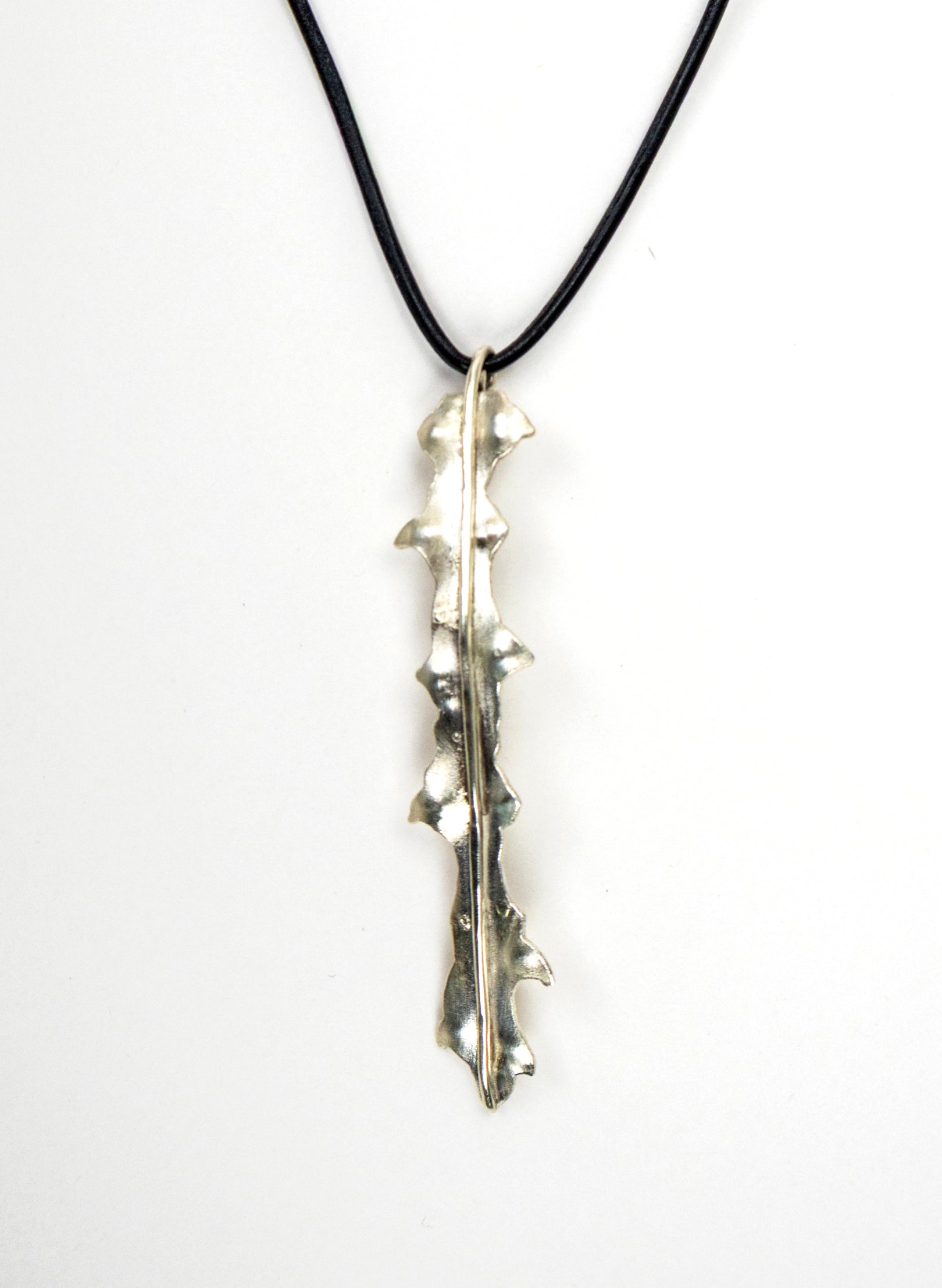 Horoeka Leaf Pendant - Silver